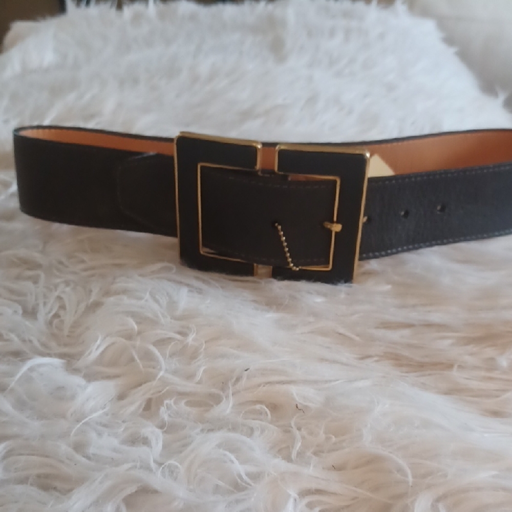 Chic Black and Gold Belt Bag